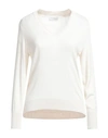 Maria Bellentani Woman Sweater Ivory Size 10 Viscose, Wool, Acrylic In White