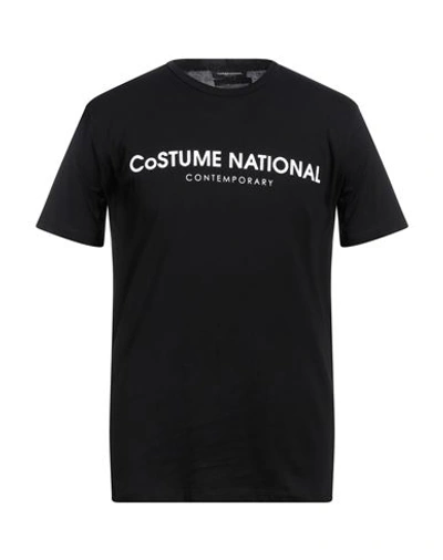 Costume National Man T-shirt Black Size Xl Cotton