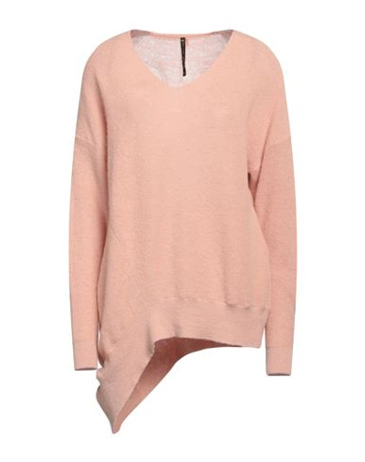 Manila Grace Woman Sweater Blush Size S Alpaca Wool, Polyamide, Virgin Wool In Pink