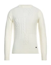 Yes Zee By Essenza Man Sweater Ivory Size Xxl Acrylic, Nylon In White