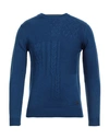 Yes Zee By Essenza Man Sweater Blue Size S Acrylic, Nylon