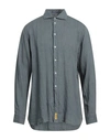 B.d.baggies B. D.baggies Man Shirt Grey Size Xxl Linen