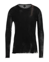 Md 75 Man Sweater Black Size L Wool In Black