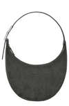 Longchamp Medium Roseau Essential Half Moon Hobo Bag In Anthracite