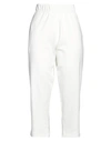 Alessio Bardelle Woman Pants White Size M Polyester, Viscose, Elastane