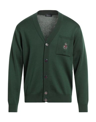 Drumohr Man Cardigan Emerald Green Size 46 Merino Wool