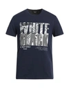 Scervino Man T-shirt Midnight Blue Size S Cotton, Elastane
