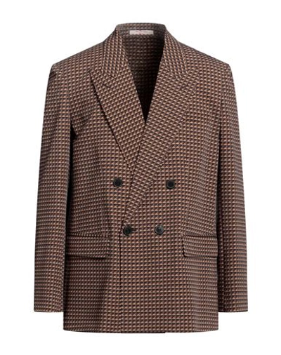 Valentino Garavani Man Suit Jacket Sand Size 42 Virgin Wool In Beige