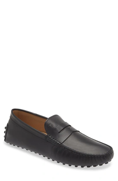 Tod's Nuovo Gommino Driver Loafers In Black