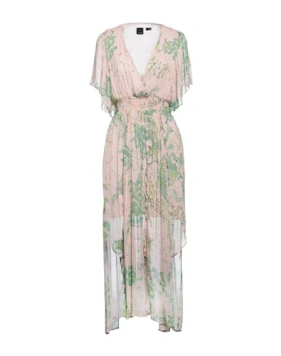 Pinko Woman Long Dress Light Pink Size 4 Viscose