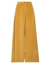 I Love Mp Woman Pants Mustard Size 29 Cotton, Elastane In Yellow
