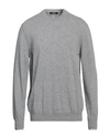 +39 Masq Man Sweater Grey Size 38 Merino Wool