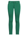 Liu •jo Woman Pants Green Size 28 Cotton, Polyester, Elastane
