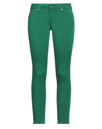 Liu •jo Woman Pants Green Size 28 Cotton, Polyester, Elastane In Green
