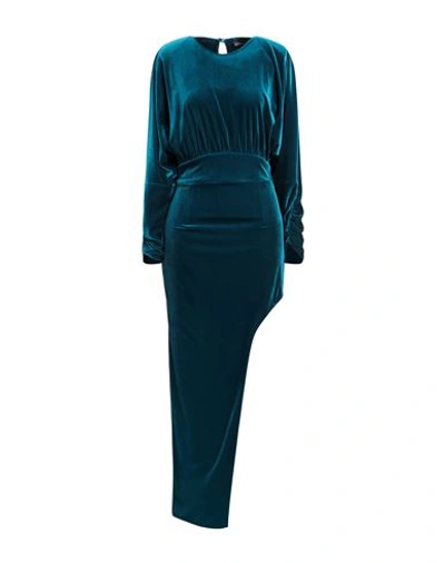 Actualee Woman Mini Dress Deep Teal Size 8 Polyester, Elastane In Green