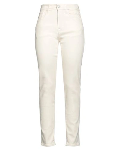 Jacob Cohёn Woman Denim Pants Cream Size 27 Cotton, Lyocell, Elastomultiester, Elastane In White