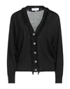 Caractere Caractère Woman Cardigan Black Size L Polyacrylic, Virgin Wool