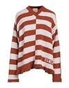 Semicouture Woman Sweater Brown Size L Wool, Polyamide In Brown