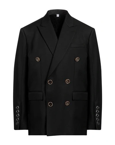 Burberry Man Blazer Black Size 38 Wool, Cupro