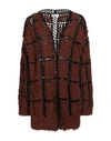 Aviu Aviù Woman Cardigan Tan Size 6 Wool, Cotton, Polyamide In Brown