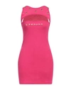 Mangano Woman Short Dress Pink Size 8 Cotton