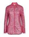 Modern Mo. De. Rn Woman Shirt Fuchsia Size 4 Polyester, Elastane In Pink