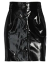 Maria Vittoria Paolillo Mvp Woman Mini Skirt Black Size 6 Cotton, Polyurethane