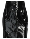 Maria Vittoria Paolillo Mvp Woman Mini Skirt Black Size 4 Cotton, Polyurethane In Black