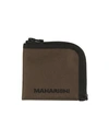 Maharishi Man Coin Purse Military Green Size - Textile Fibers In Green
