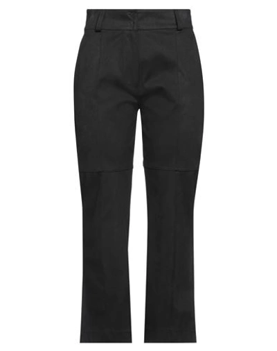 D-exterior D. Exterior Woman Pants Black Size 10 Polyester, Elastane