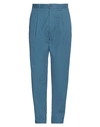 Moschino Man Pants Pastel Blue Size 36 Cotton, Elastane