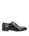 Barrett Man Lace-up Shoes Black Size 10.5 Soft Leather In Black