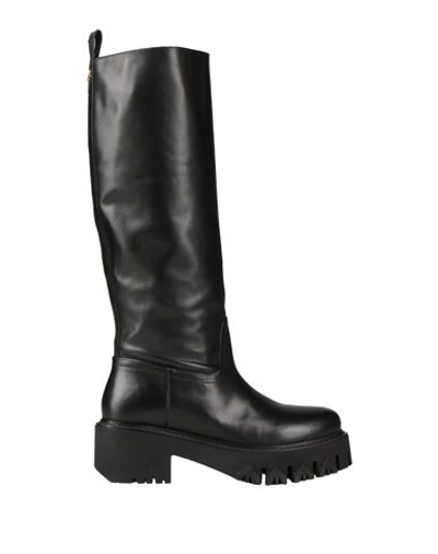 Patrizia Pepe Woman Knee Boots Black Size 7.5 Soft Leather