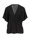 Armani Exchange Woman Blouse Black Size Xl Viscose In Black
