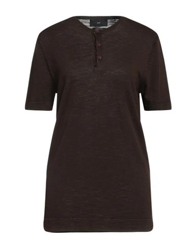 Liu •jo Woman Sweater Cocoa Size L Cotton In Brown