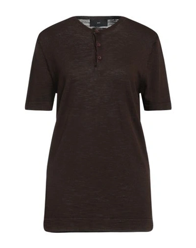 Liu •jo Woman Sweater Chocolate Brown Size L Cotton