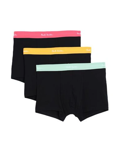 Paul Smith Man Boxer Black Size S Organic Cotton, Elastane In Multicolor
