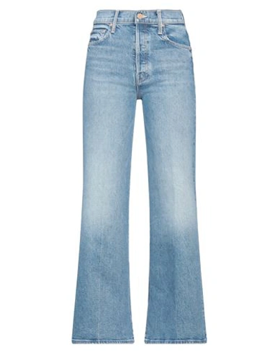 MOTHER MOTHER WOMAN JEANS BLUE SIZE 31 COTTON, LYOCELL, ELASTANE