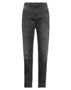 Replay Woman Denim Pants Black Size 32w-32l Organic Cotton, Polyester, Elastane In Black