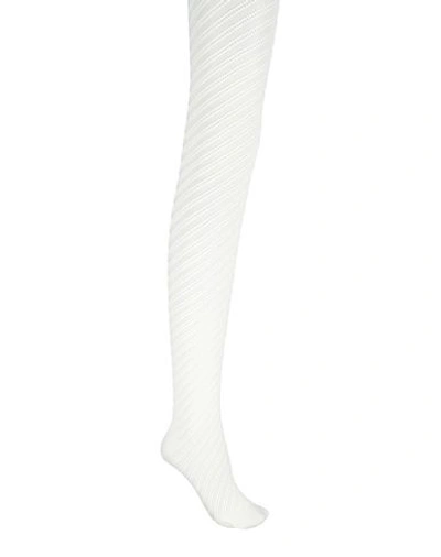 Wolford Woman Socks & Hosiery Cream Size Xs Polyamide, Elastane In White