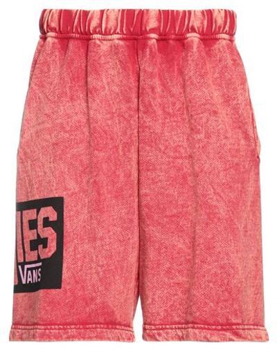 Vault By Vans X Aries Man Shorts & Bermuda Shorts Brick Red Size L Textile Fibers