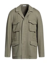 Boglioli Man Coat Sage Green Size 40 Wool, Polyester