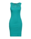 Mangano Woman Short Dress Emerald Green Size 8 Cotton In Green