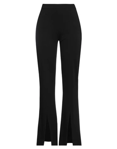 Caractere Caractère Woman Pants Black Size 14 Viscose, Nylon, Elastane