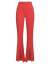 Caractere Caractère Woman Pants Red Size 8 Viscose, Nylon, Elastane In Red