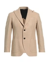 Messagerie Man Suit Jacket Beige Size 36 Cotton In Beige