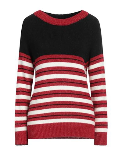 Carla G. Woman Sweater Black Size 8 Polyacrylic, Alpaca Wool, Polyamide, Polyester, Viscose