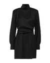 Jijil Woman Mini Dress Black Size 8 Polyester, Viscose, Elastane