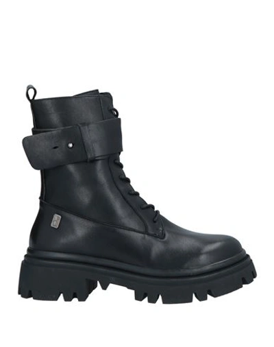 Manufacture D'essai Woman Ankle Boots Black Size 8 Calfskin