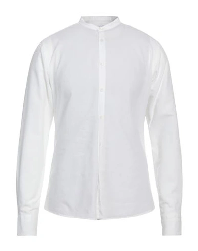 Aglini Man Shirt White Size 17 Cotton